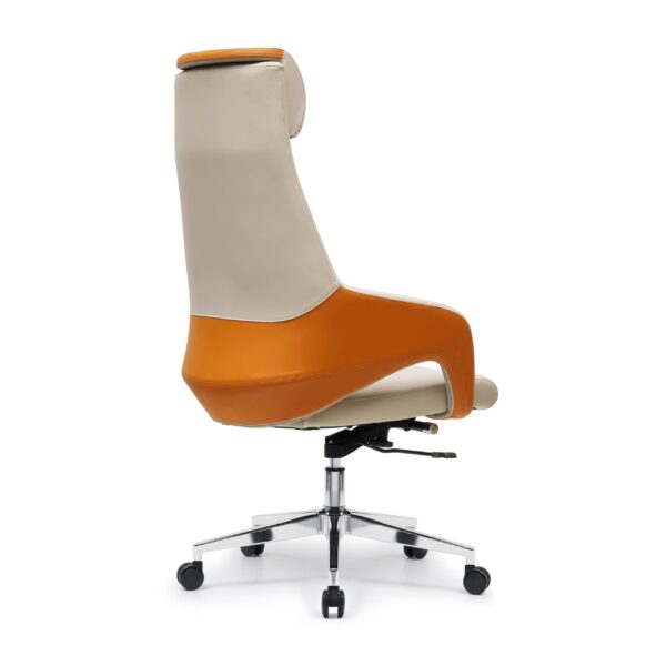 Y001A后背45度图 Y001 Leather Office Chair Swivel Chair for Computer Desk