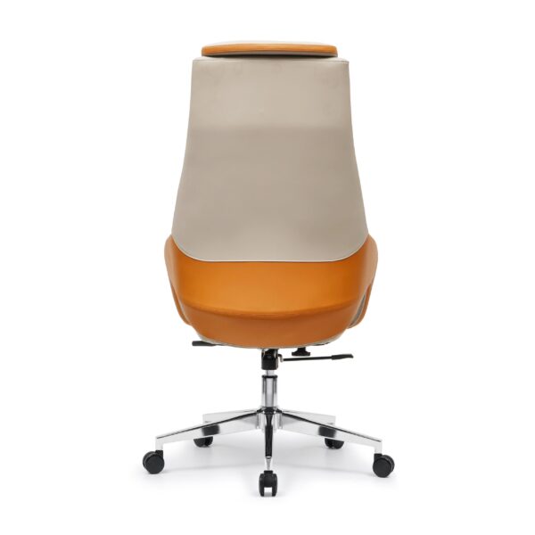 Y001A后背图 Y001 Leather Office Chair Swivel Chair for Computer Desk