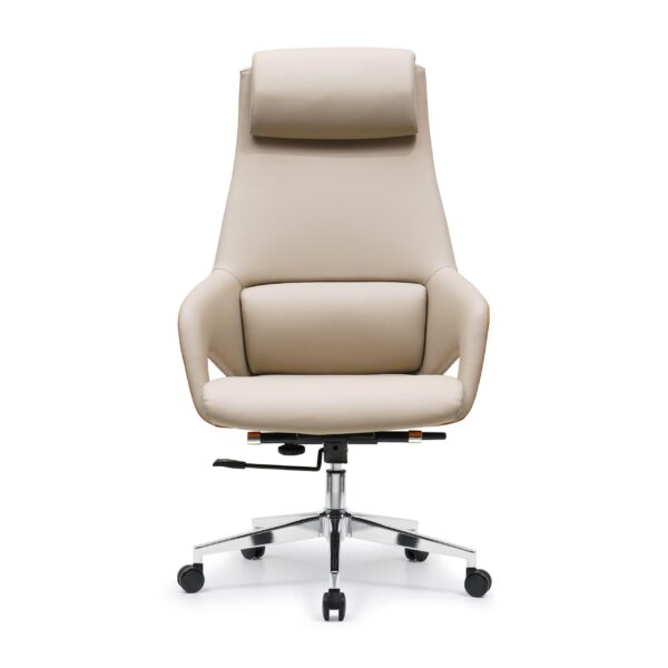 Y001A正面图 Y001 Leather Office Chair Swivel Chair for Computer Desk