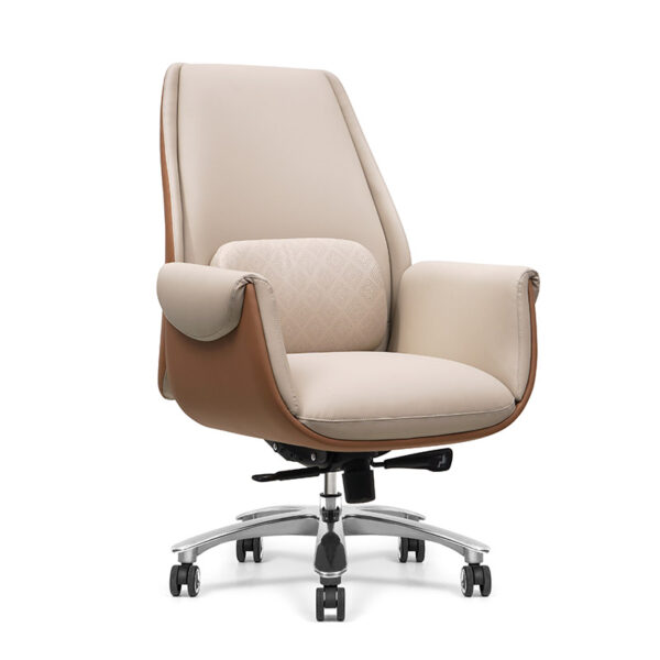 Y005 Leather Office Chair Swivel Chair for Computer Desk