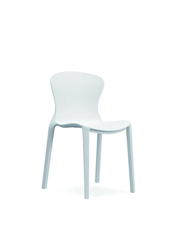 870-白-01 870 Plastic Chairs One-piece Injection Molding Plastic Chairs