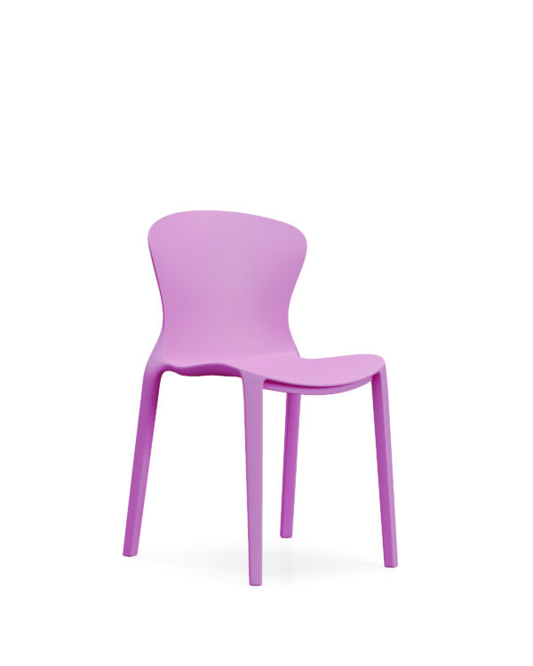 870-粉-01 870 Plastic Chairs One-piece Injection Molding Plastic Chairs