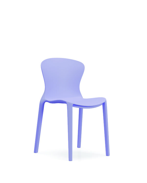 870-紫-01 870 Plastic Chairs One-piece Injection Molding Plastic Chairs