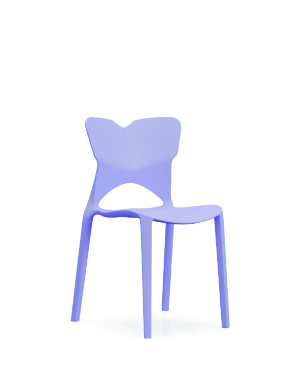 871-紫色-01 871 Plastic Chairs One-piece Injection Molding Plastic Chairs