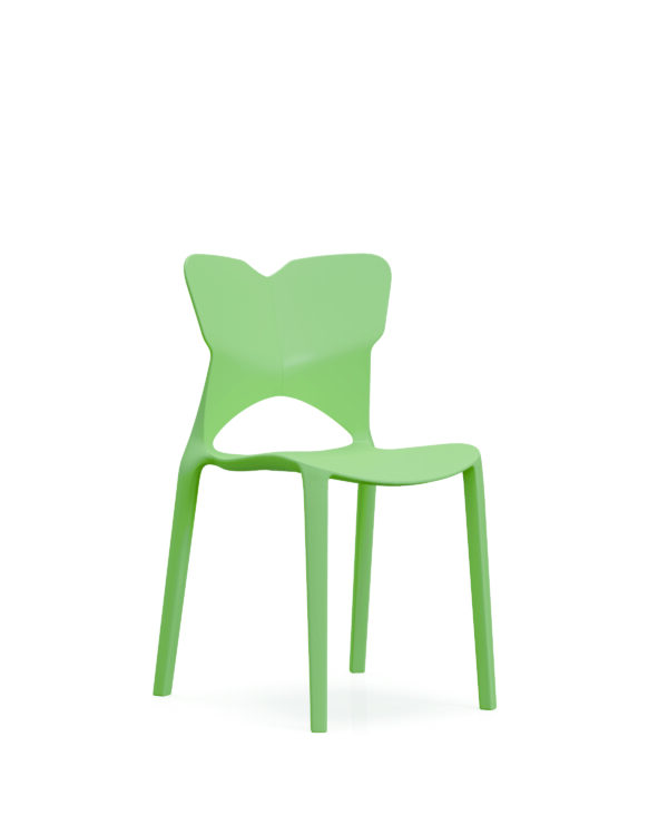 871-绿色-01 871 Plastic Chairs One-piece Injection Molding Plastic Chairs