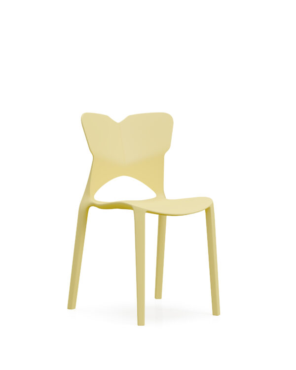871-黄色-01 871 Plastic Chairs One-piece Injection Molding Plastic Chairs