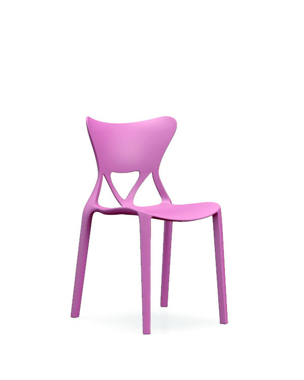 872-粉色-01 872 Plastic Chairs One-piece Injection Molding Plastic Chairs