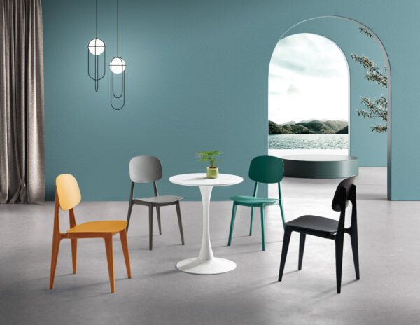 无题会话07545wj 867 Plastic Chairs One-piece Injection Molding Plastic Chairs