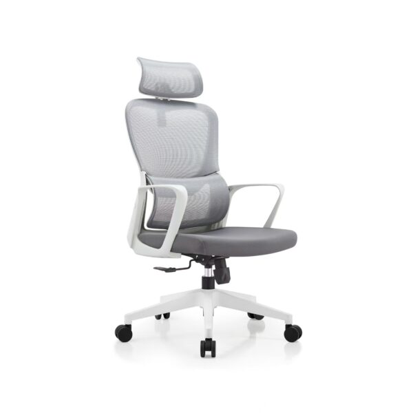灰框-正45 2401 High-End Ergonomic Mesh Office Chair Swivel Home Office Chair