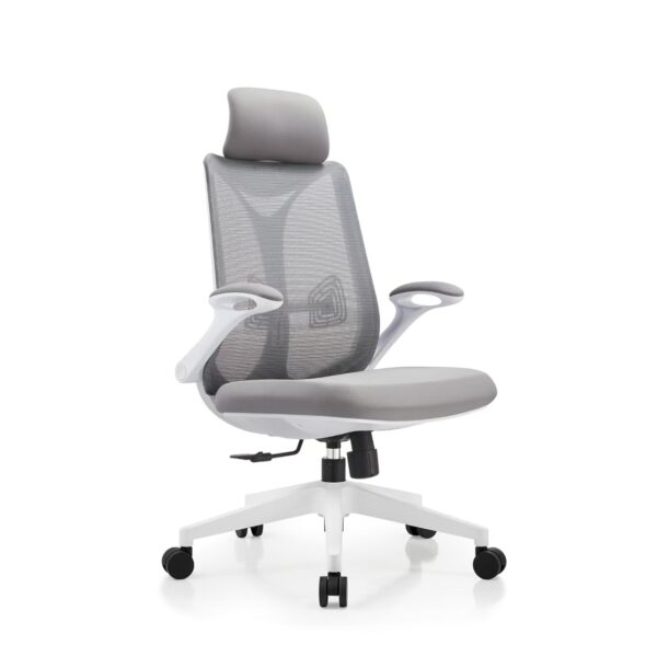 灰框-正45 HZ002 High-End Ergonomic Mesh Office Chair Swivel Home Office Chair