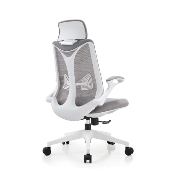 灰框-背45 HZ002 High-End Ergonomic Mesh Office Chair Swivel Home Office Chair