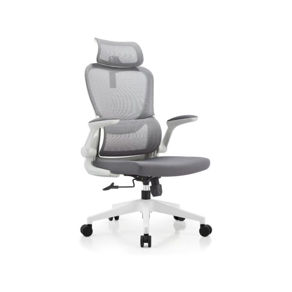 灰框正45 2401 High-End Ergonomic Mesh Office Chair Swivel Home Office Chair