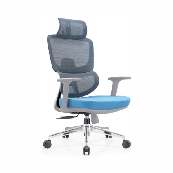灰框灰网-正45 2004 High-End Ergonomic Mesh Office Chair Swivel Home Office Chair