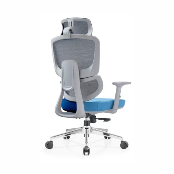灰框灰网-背45 2004 High-End Ergonomic Mesh Office Chair Swivel Home Office Chair