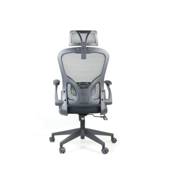 背面 2433 High-End Ergonomic Mesh Office Chair Swivel Home Office Chair