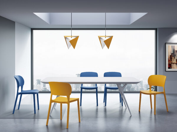 腾达场景2202-1_VRayCam001 869 Plastic Chairs One-piece Injection Molding Plastic Chairs