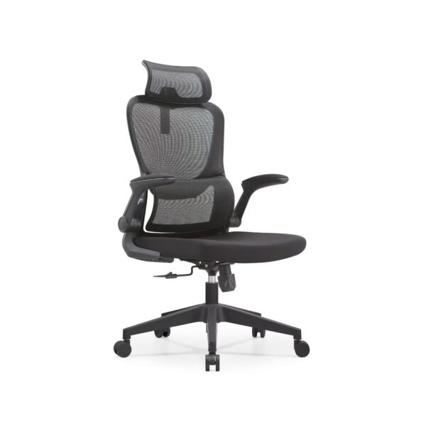黑框-正45 2401 High-End Ergonomic Mesh Office Chair Swivel Home Office Chair