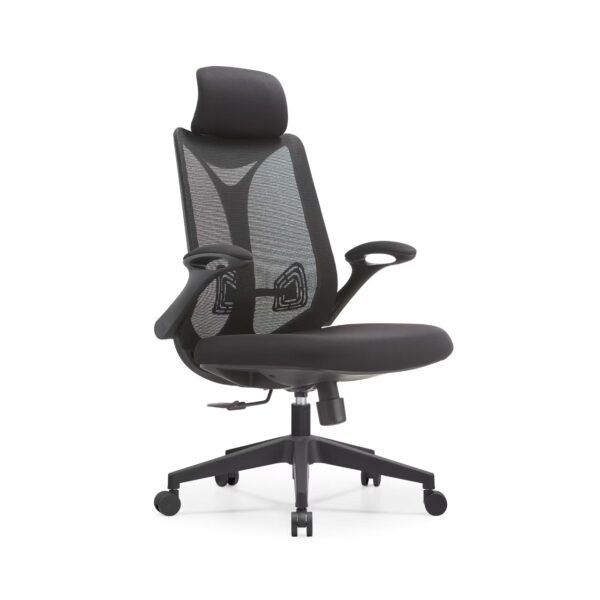 黑框-正45 HZ002 High-End Ergonomic Mesh Office Chair Swivel Home Office Chair