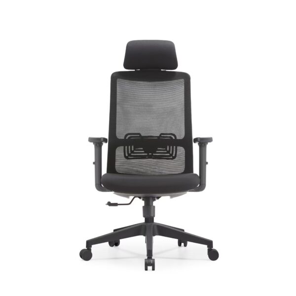 黑框-正面 HZ003 High-End Ergonomic Mesh Office Chair Swivel Home Office Chair