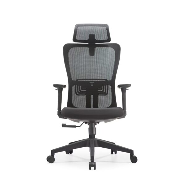 黑框-正面 SW008 High-End Ergonomic Mesh Office Chair Swivel Home Office Chair