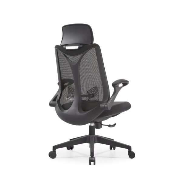 黑框-背45 HZ002 High-End Ergonomic Mesh Office Chair Swivel Home Office Chair