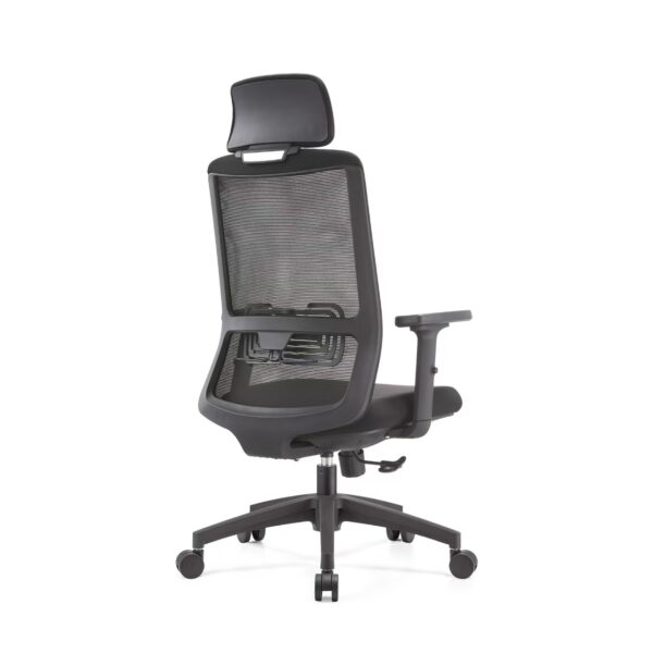 黑框-背45 HZ003 High-End Ergonomic Mesh Office Chair Swivel Home Office Chair