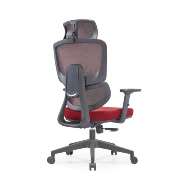 黑框红网-背45 2004 High-End Ergonomic Mesh Office Chair Swivel Home Office Chair