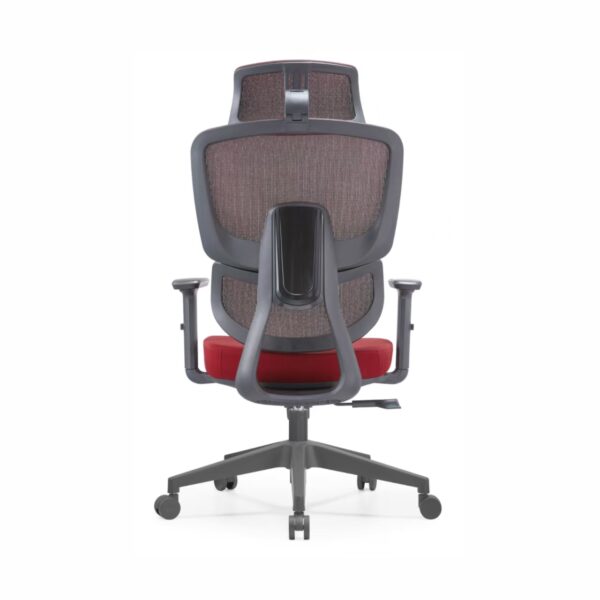 黑框红网-背面 2004 High-End Ergonomic Mesh Office Chair Swivel Home Office Chair