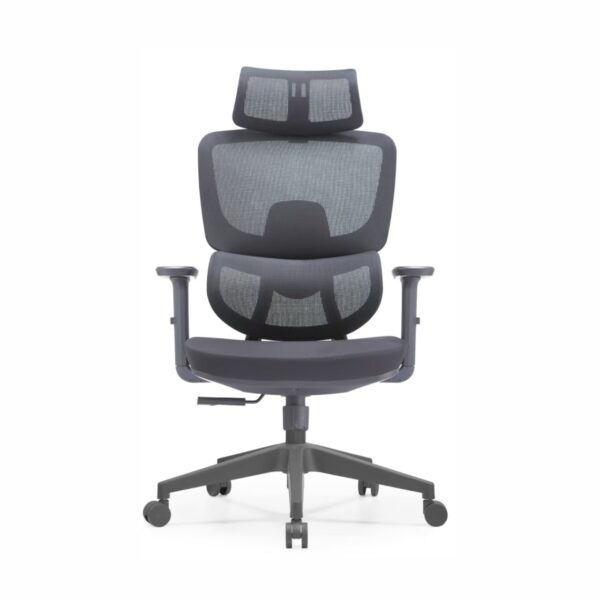 黑框黑网-正面 2004 High-End Ergonomic Mesh Office Chair Swivel Home Office Chair