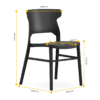 813 Plastic Chairs One-piece Injection Molding Plastic Chairs