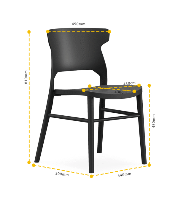 813 Plastic Chairs One-piece Injection Molding Plastic Chairs