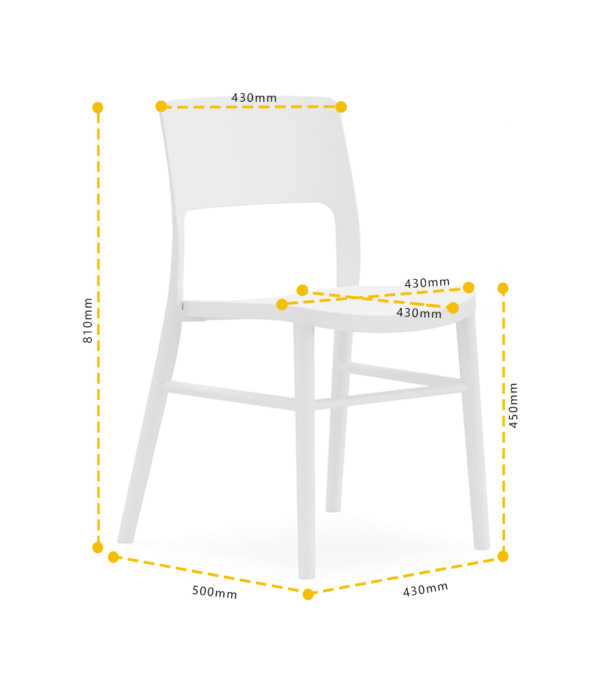 812 Plastic Chairs One-piece Injection Molding Plastic Chairs