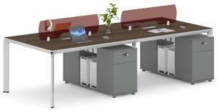 ZF-D1212-DY Office Desk Executive Competent Table Workstation Extension Section