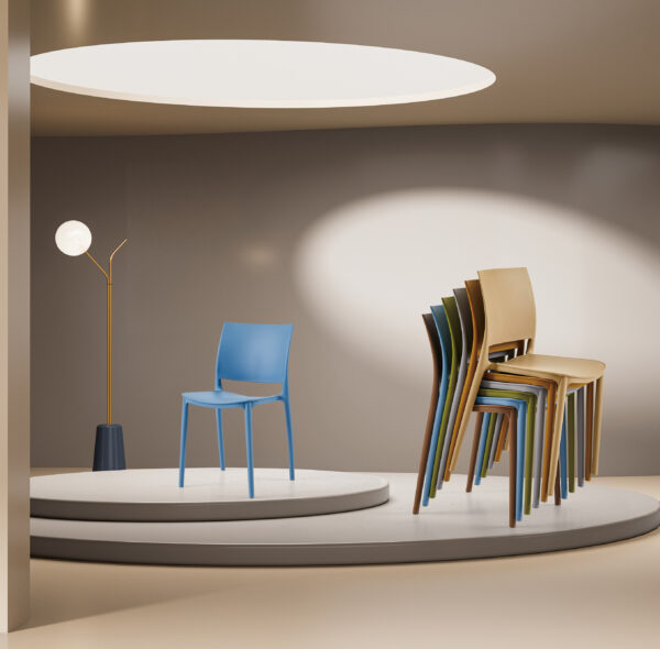 858 Plastic Chairs One-piece Injection Molding Plastic Chairs